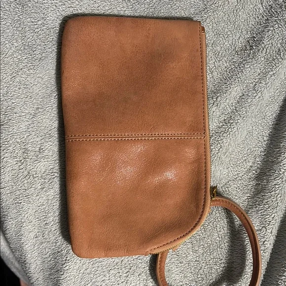 HOBO brown flowered wristlet.  Used once. - Picture 2 of 3